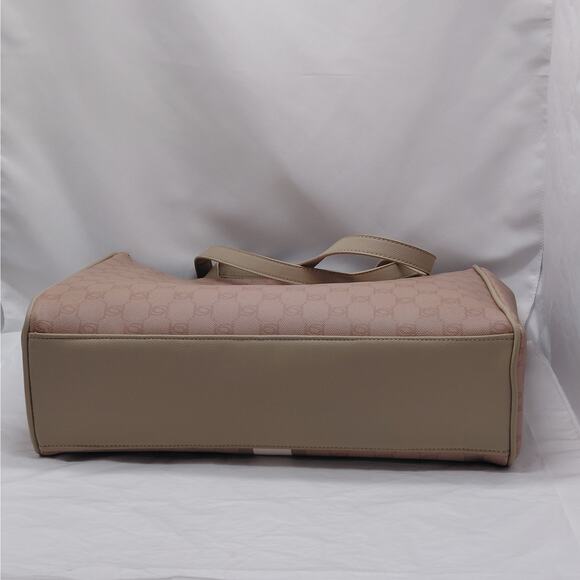 Bebe Womens Large Tote Bag Logo Print Shoulder Bag Work Travel Purse NWOT - Picture 6 of 10